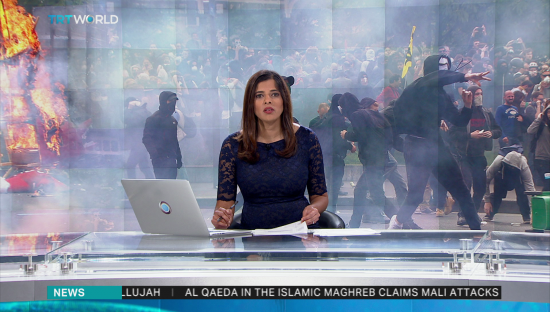 Avrupa medyasının "fransız" kaldığı polis şiddetini dünyaya TRT WORLD duyurdu