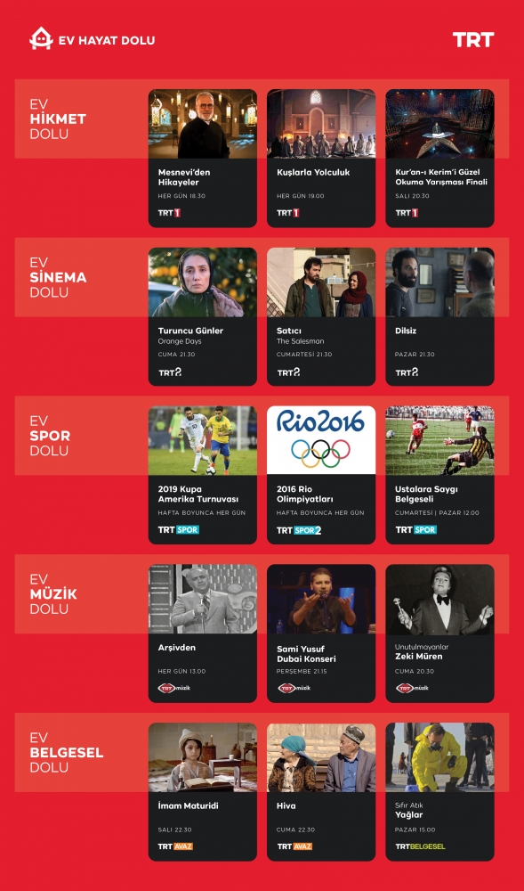 TRT özel içeriklerini izleyenlere sunuyor