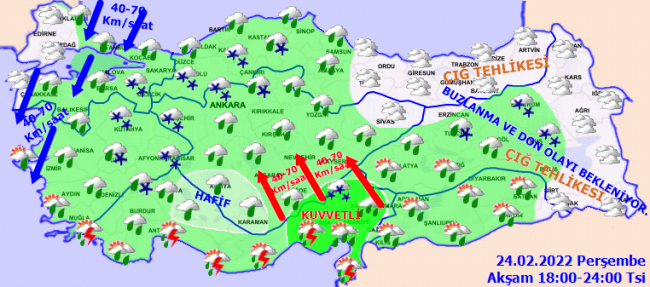 21 il için 'sarı' uyarı: Fırtına ve sağanağa dikkat
