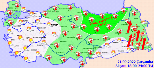 تحذير من العواصف والأمطار والبرد من الأرصاد الجوية