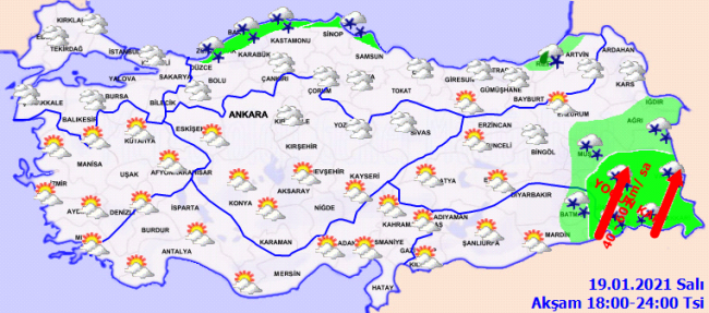 Meteorolojiden 7 ile sağanak uyarısı