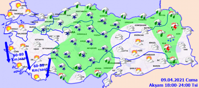 Karla karışık yağmur ve kar etkili olacak