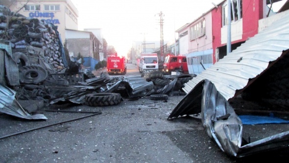 Gaziantep'te lastik atölyesinin kazan dairesinde patlama