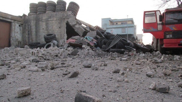 Gaziantep'te lastik atölyesinin kazan dairesinde patlama