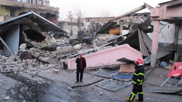 Gaziantep'te lastik atölyesinin kazan dairesinde patlama