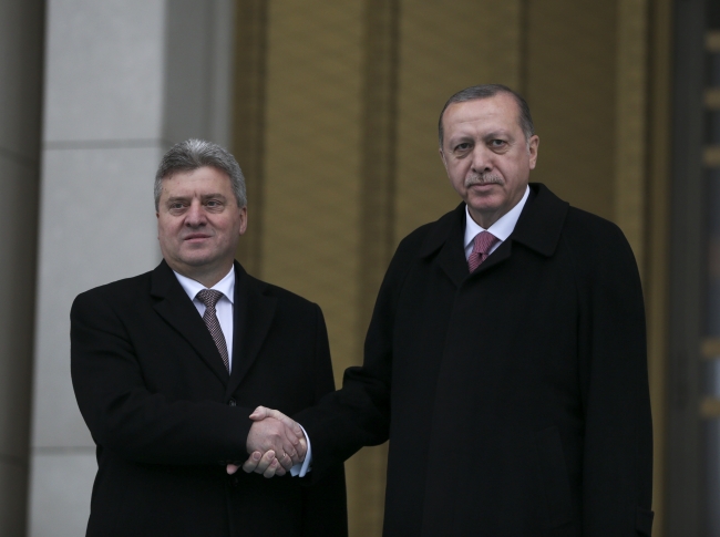 Makedonya Cumhurbaşkanı İvanov Ankara'da