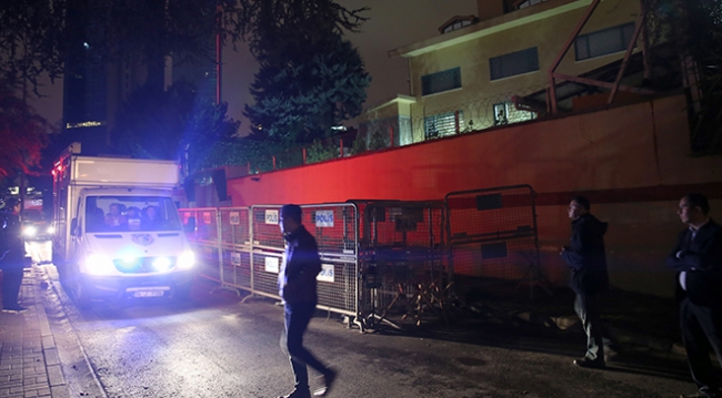 Türk yetkililer ve olay yeri inceleme ekipleri konsolosluk binasından ayrıldı