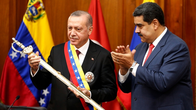Cumhurbaşkanı Erdoğan Venezuela'da ortak basın toplantısında konuştu