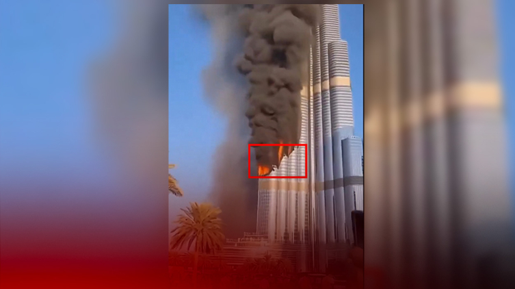 Dubai'nin en yüksek binası Burç Halife de sahte içeriklerle 'vurulmuş' gibi sosyal medyada paylaşıldı. Bu görüntü de yapay zeka tarafından üretilmişti.