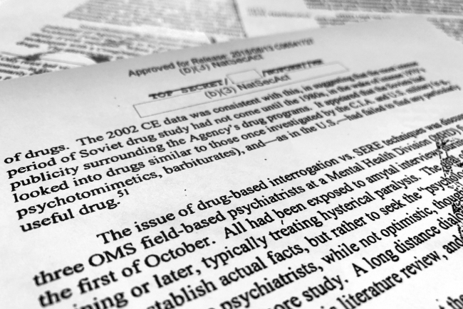 CIA'in mahkumlar üzerinde doğruluk serumu deneyi uyguladığı iddia edildi