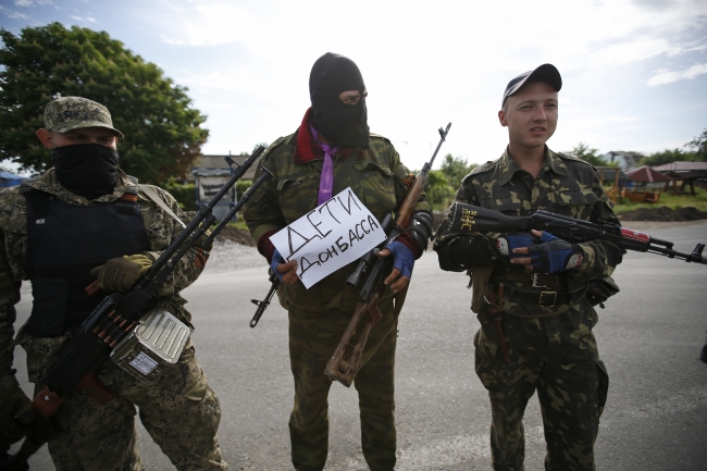 Rusya yanlısı milisler, Donbas, 2014. Fotoğraf: Reuters