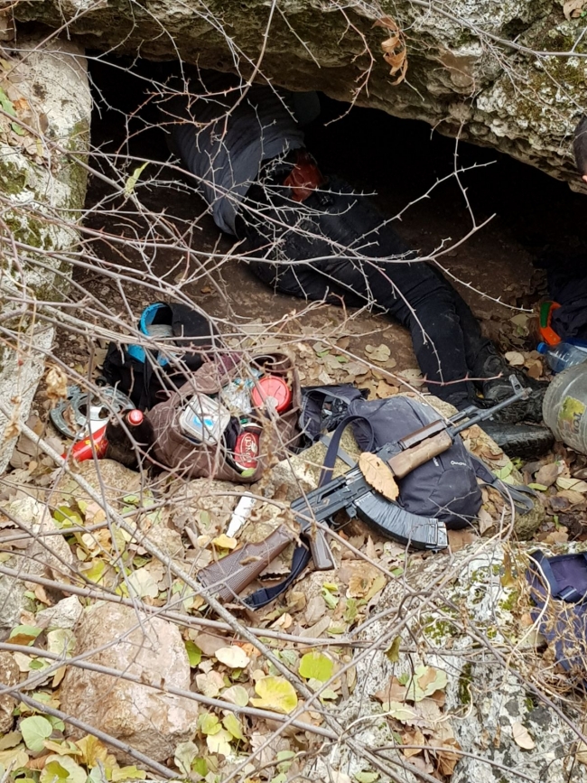 Gri listedeki teröristin ifadesiyle sığınaklar ortaya çıkarıldı