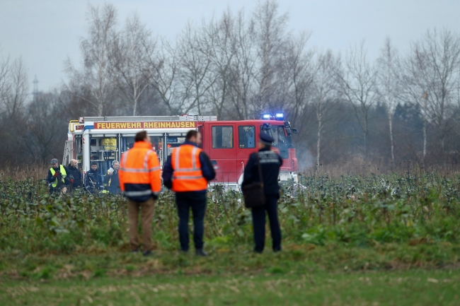 Almanya'da uçak ile helikopter havada çarpıştı: 4 ölü