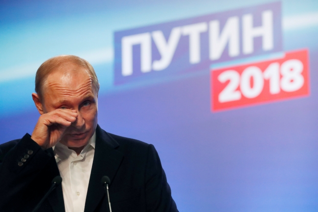 Rusya'da Devlet Başkanlığı seçimini Vladimir Putin kazandı