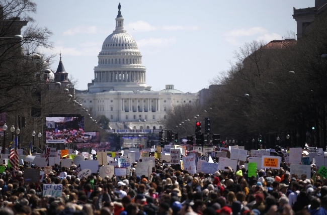 ABD'de yüzbinlerce kişi silahlanmaya karşı sokakta