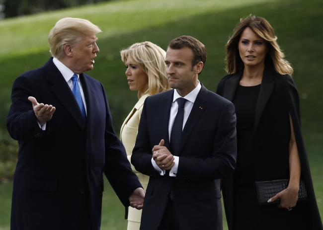 Fransa Cumhurbaşkanı Macron ABD'de