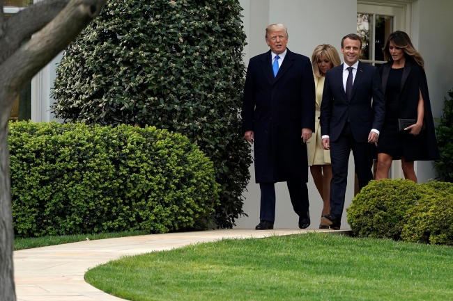 Fransa Cumhurbaşkanı Macron ABD'de