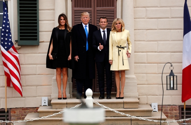 Fransa Cumhurbaşkanı Macron ABD'de