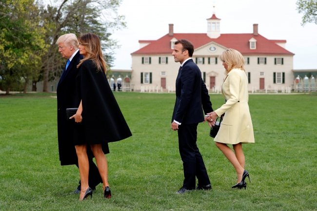 Fransa Cumhurbaşkanı Macron ABD'de