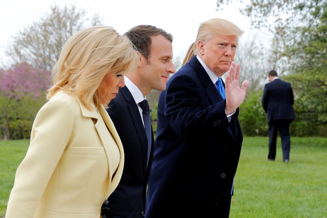 Fransa Cumhurbaşkanı Macron ABD'de