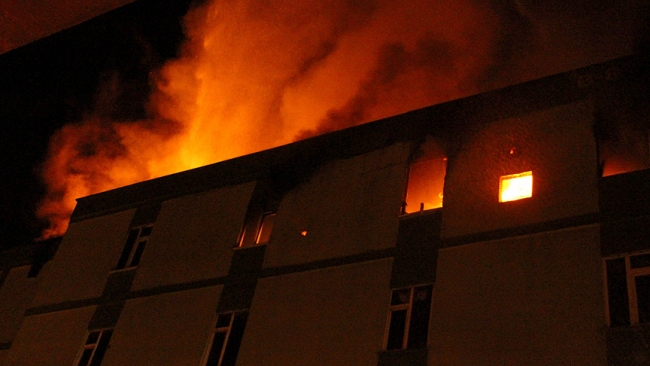 İstanbul'da sanayi sitesinde yangın