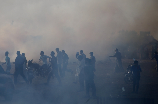 Gazze'de Büyük Dönüş Yürüyüşü gösterilerinde 17'nci Cuma