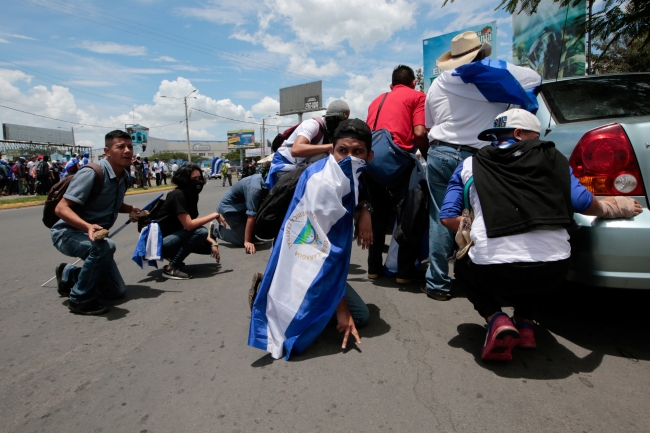 Nikaragua'da hükümet karşıtı protesto