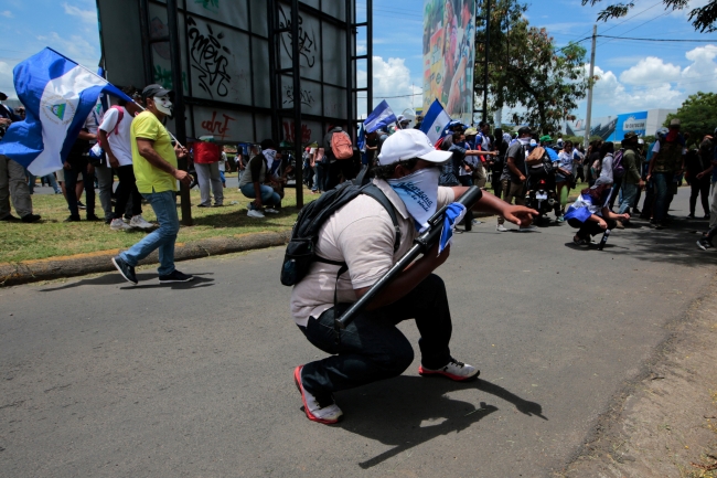 Nikaragua'da hükümet karşıtı protesto