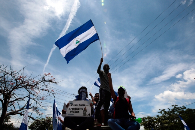 Nikaragua'da hükümet karşıtı protesto