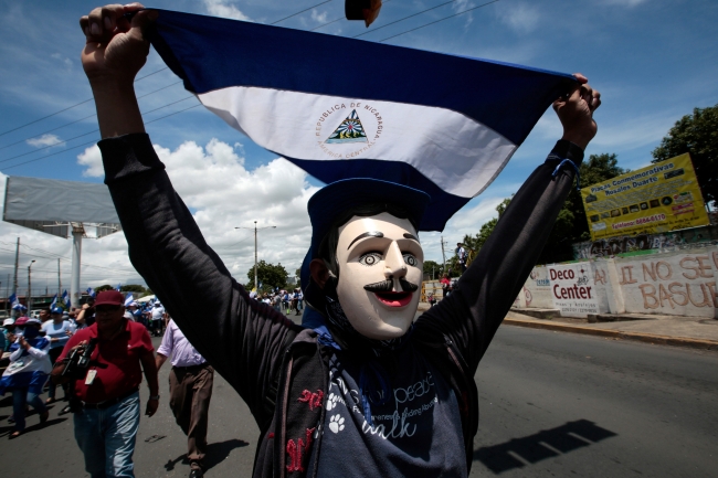 Nikaragua'da hükümet karşıtı protesto