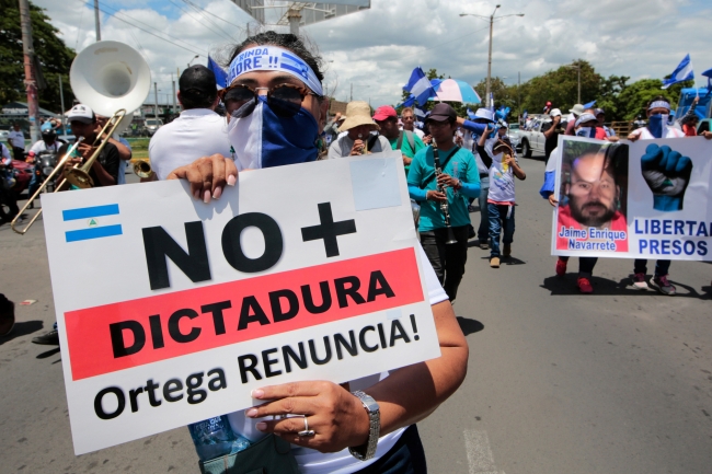 Nikaragua'da hükümet karşıtı protesto