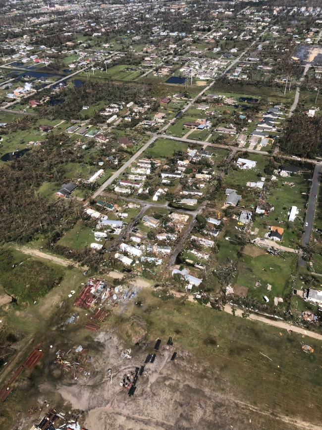 Michael kasırgasının yarattığı yıkım havadan görüntülendi