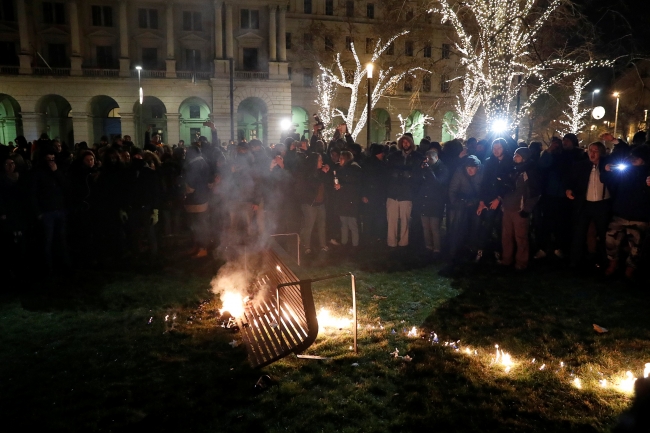 Macaristan'da fazla mesai protestosu