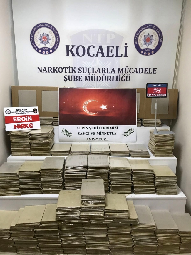 Tırda kartonların arasına gizlenmiş eroin bulundu