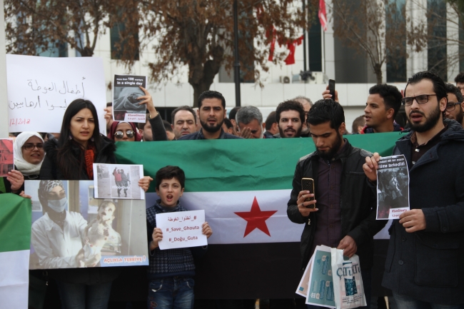 Suriyeli sığınmacılardan Doğu Guta'ya yardım çağrısı