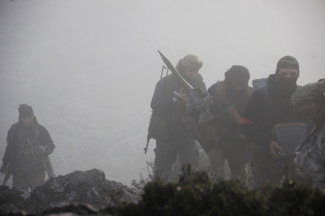 Raco'daki çatışma anbean görüntülendi