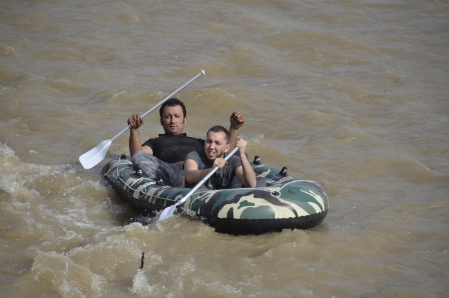 Mengen Deresi'nde rafting heyecanı