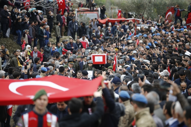 Afrin şehidi Fuat Demir, son yolculuğuna uğurlandı