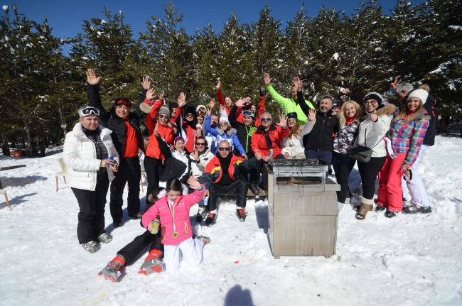 Kars Cıbıltepe'de Mart ayında kayak