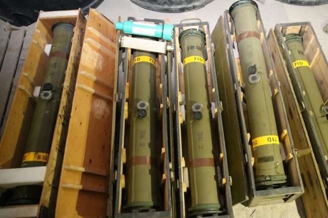 YPG/PKK'nın 12 odalı yer altı mühimmat deposu bulundu