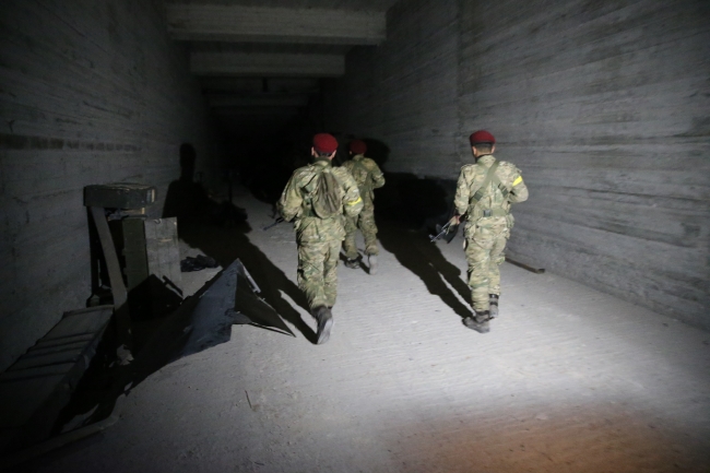 YPG/PKK'nın 12 odalı yer altı mühimmat deposu bulundu