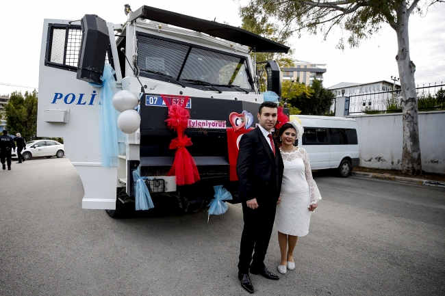 Polis memuru, kendisini kaza ile vuran meslektaşıyla evlendi