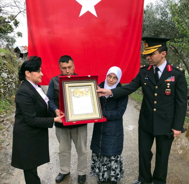 Şehit ailesine şehadet beratı verildi
