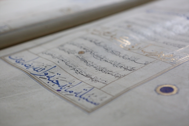 6 asırlık Kur'an-ı Kerim artık koruma altında