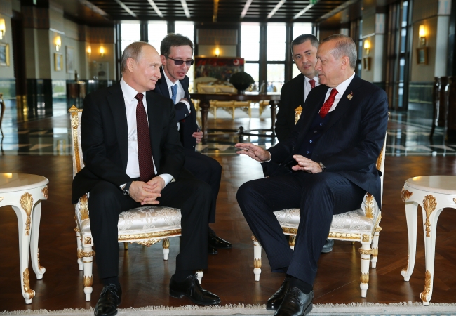 Cumhurbaşkanı Erdoğan, Putin ile görüştü