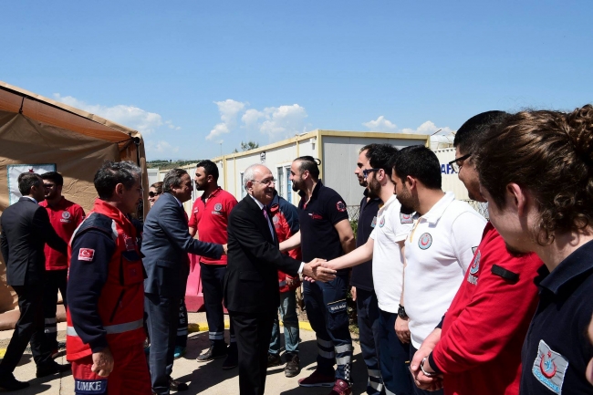 CHP Genel Başkanı Kılıçdaroğlu, Hatay'da sınır karakolunu ziyaret etti