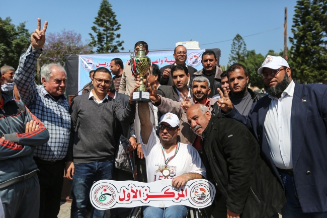 Filistinli engelliler İsrail hapishanelerindeki Filistinli hasta mahkumlar için yarıştı