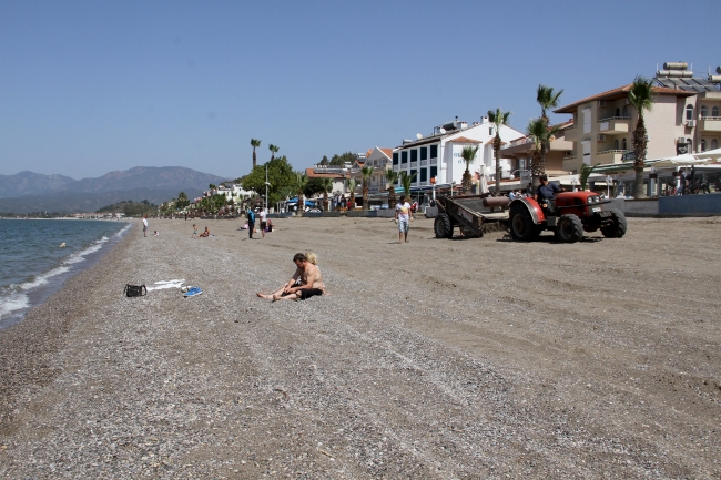 'Caretta caretta'lar için kumsal temizliği yapıldı