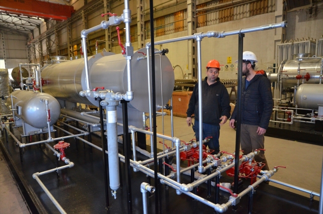 Doğalgaz yerli ünite ile çıkartılacak