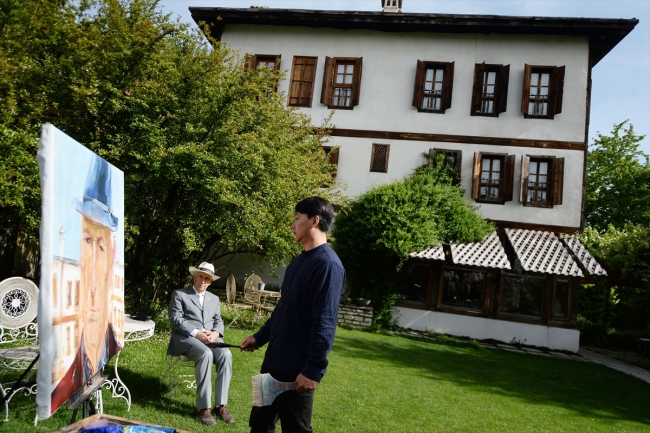 Çinli ressamdan tarihi İpek Yolu